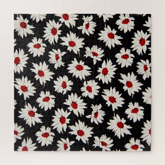 Puzzle Fleurs Abstraites, motif d'aquarelle d'art. (Vertical)