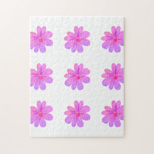 Puzzle Fleurs aquarelle 