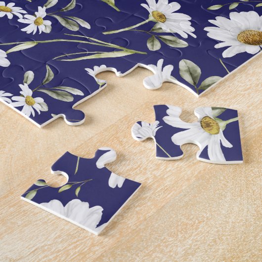 Puzzle Fleurs Aquarelles Blanches (Côté)