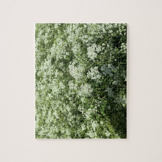 Puzzle Fleurs blanches de persil de vache Nature (Vertical)
