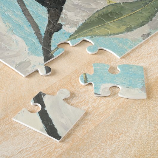 Puzzle Fleurs blanches des sud (Côté)