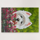 Puzzle Fleurs blanches et roses (Horizontal)