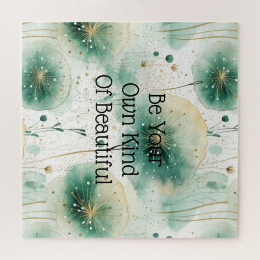 Puzzle Fleurs blanches vertes (Horizontal)