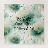 Puzzle Fleurs blanches vertes (Vertical)