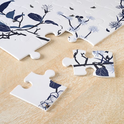 Puzzle Fleurs bleues (Côté)