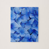 Puzzle Fleurs bleues d'hortensia (Vertical)
