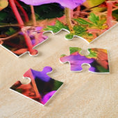 Puzzle Fleurs bleues et violettes (Côté)