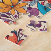 Puzzle Fleurs colorées (Côté)