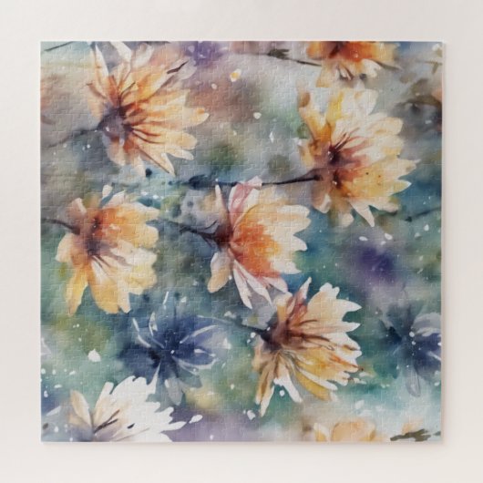 Puzzle Fleurs colorées (Horizontal)