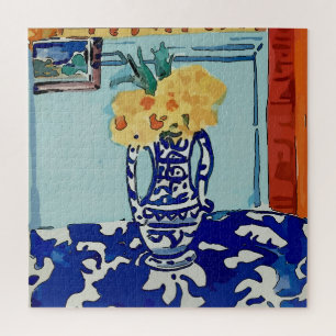 Puzzle Fleurs Dans Le Vase Bleu