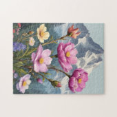 Puzzle Fleurs dans les montagnes (Horizontal)