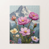 Puzzle Fleurs dans les montagnes (Vertical)
