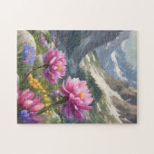Puzzle Fleurs dans les montagnes (Horizontal)
