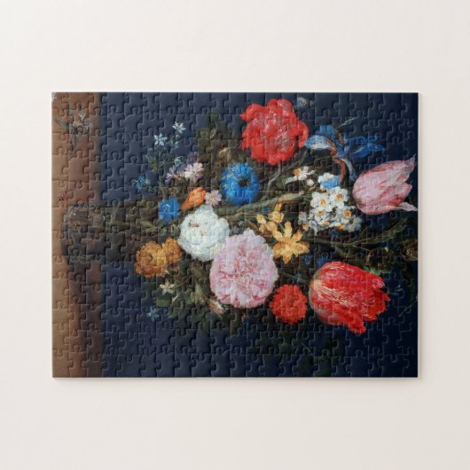 Puzzle Fleurs dans un navire en verre, Jan Brueghel l'Anc (Horizontal)
