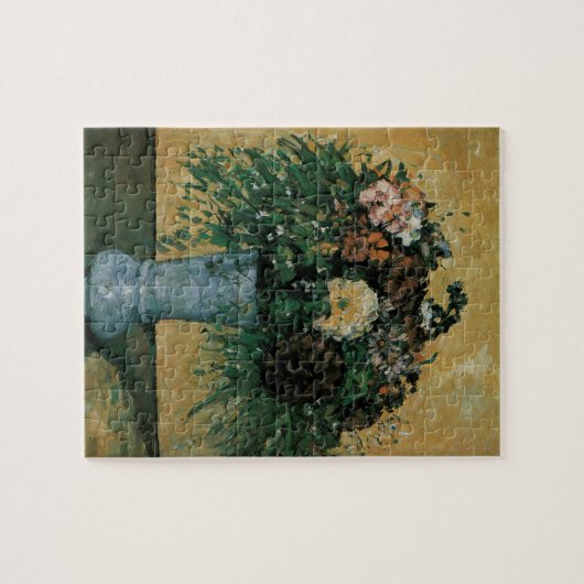 Puzzle Fleurs dans un Vase Bleu par Paul Cezanne Art Vint (Horizontal)