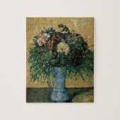 Puzzle Fleurs dans un Vase Bleu par Paul Cezanne Art Vint (Vertical)