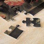 Puzzle Fleurs dans un vase, nature morte florale baroque (Côté)