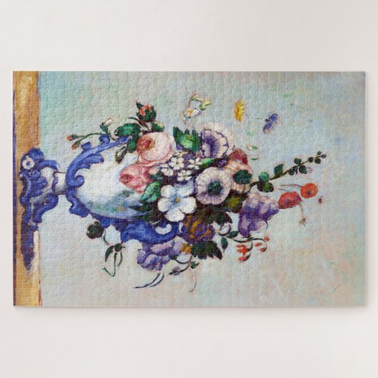 Puzzle Fleurs dans un Vase Rococo, Paul Cezanne (Horizontal)