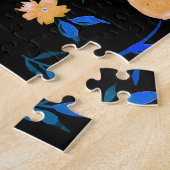 Puzzle Fleurs d'aquarelle dessinées à la main et motif fe (Côté)
