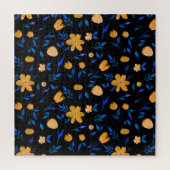 Puzzle Fleurs d'aquarelle dessinées à la main et motif fe (Vertical)