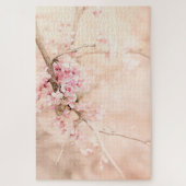 Puzzle Fleurs d'arbre à ressort rose (Vertical)