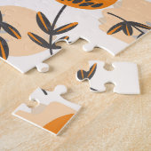 Puzzle Fleurs d'art populaire style scandinave (Côté)