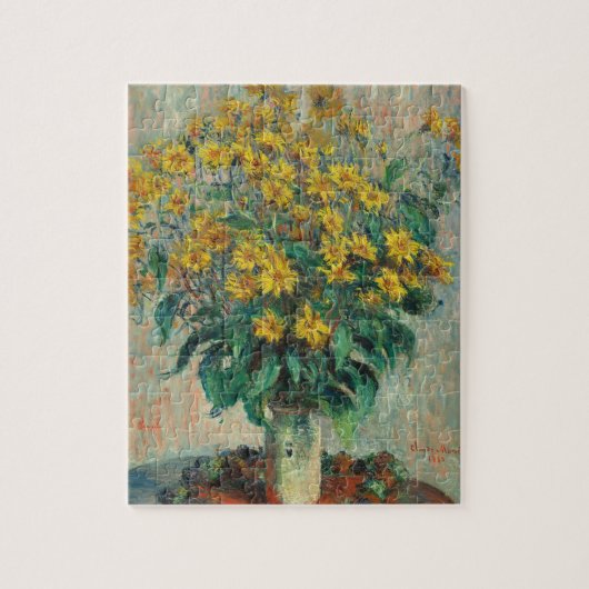 Puzzle Fleurs d'artichauts de Jérusalem par Claude Monet (Vertical)