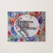 Puzzle Fleurs d'ASL et je t'aime (Horizontal)