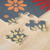 Puzzle Fleurs d'automne colorées dans des tons chauds (Côté)