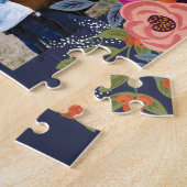 Puzzle Fleurs de Bohême Famille Photo Collage (Côté)