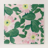 Puzzle Fleurs de cactus : peinture aquarelle (Horizontal)