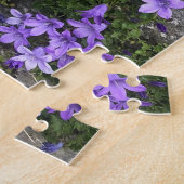 Puzzle Fleurs de Campanula poussant sur un mur (Côté)