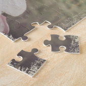 Puzzle Fleurs de cerise vintages Nom personnalisé Signifi (Côté)