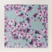 Puzzle Fleurs de cerisier rose : branche arrière - plan a (Horizontal)