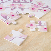 Puzzle Fleurs de cerisiers Mandala rose (Côté)
