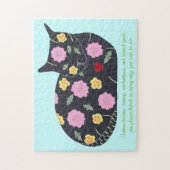 Puzzle Fleurs de Chat Noir Les Chats Plante Peuvent Mange (Vertical)