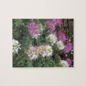 Puzzle Fleurs de Clé rose et blanc (Horizontal)