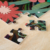 Puzzle Fleurs de coeur de photo rose assez d'inspirété (Côté)