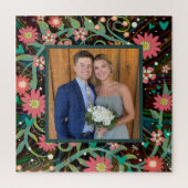 Puzzle Fleurs de coeur de photo rose assez d'inspirété (Vertical)