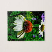 Puzzle Fleurs de cônes blanches et orange (Horizontal)