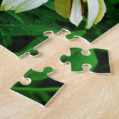 Puzzle Fleurs de cônes blanches et orange (Côté)