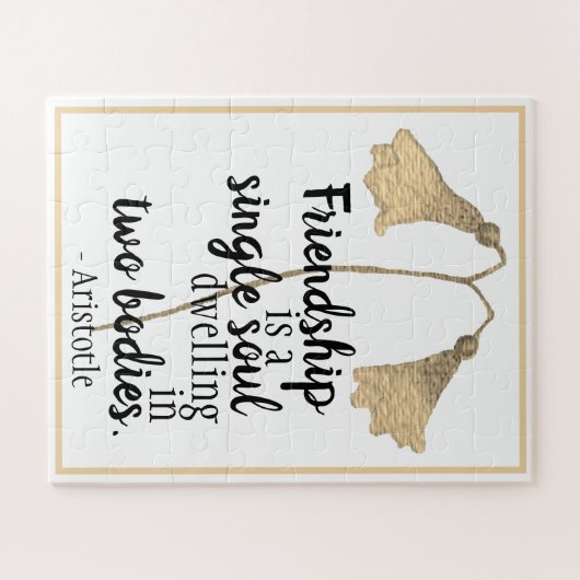 Puzzle Fleurs de devis d'amitié (Horizontal)