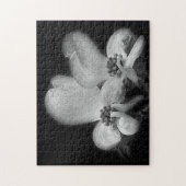 Puzzle Fleurs De Dogwood En Nature Noire Et Blanche (Vertical)