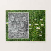 Puzzle Fleurs De Faisceau En Champ Ajouter Votre Photo (Horizontal)