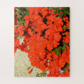 Puzzle Fleurs de géranium orange (Vertical)