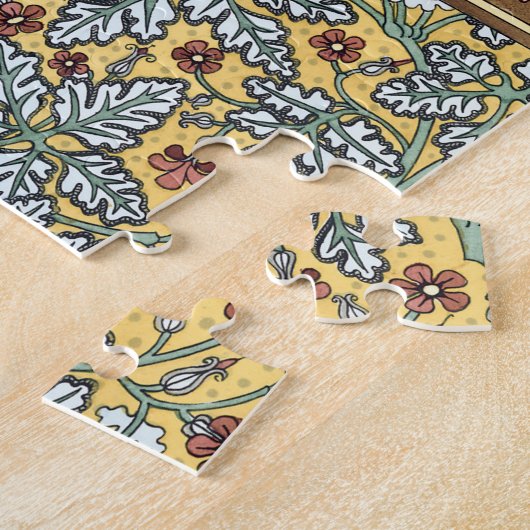 Puzzle Fleurs de Géranium Sauvage Art Nouveau Floral Vint (Côté)
