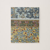 Puzzle Fleurs de Géranium Sauvage Art Nouveau Floral Vint (Vertical)