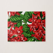 Puzzle Fleurs de gingembre rouge, impression vintage (Horizontal)