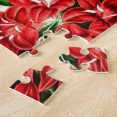 Puzzle Fleurs de gingembre rouge, impression vintage (Côté)