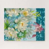 Puzzle Fleurs de girafe mignonnes (Horizontal)
